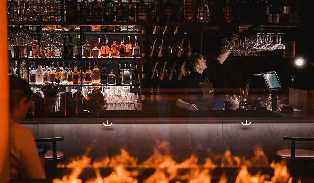 A la carte dinner with non-alcoholic drinks