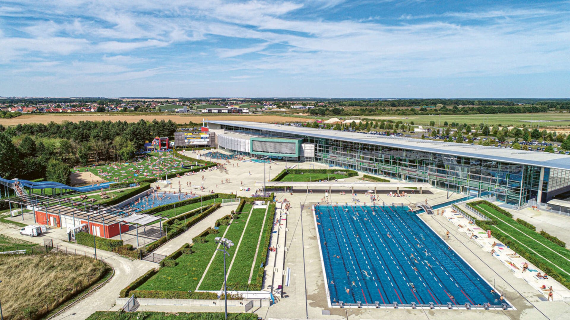 Stage de natatation à Chartres piscine vue panoramique