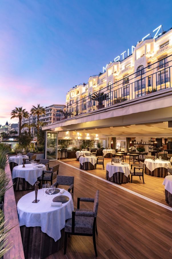 Gourmet dinner at the 2* Michelin Palme d'Or