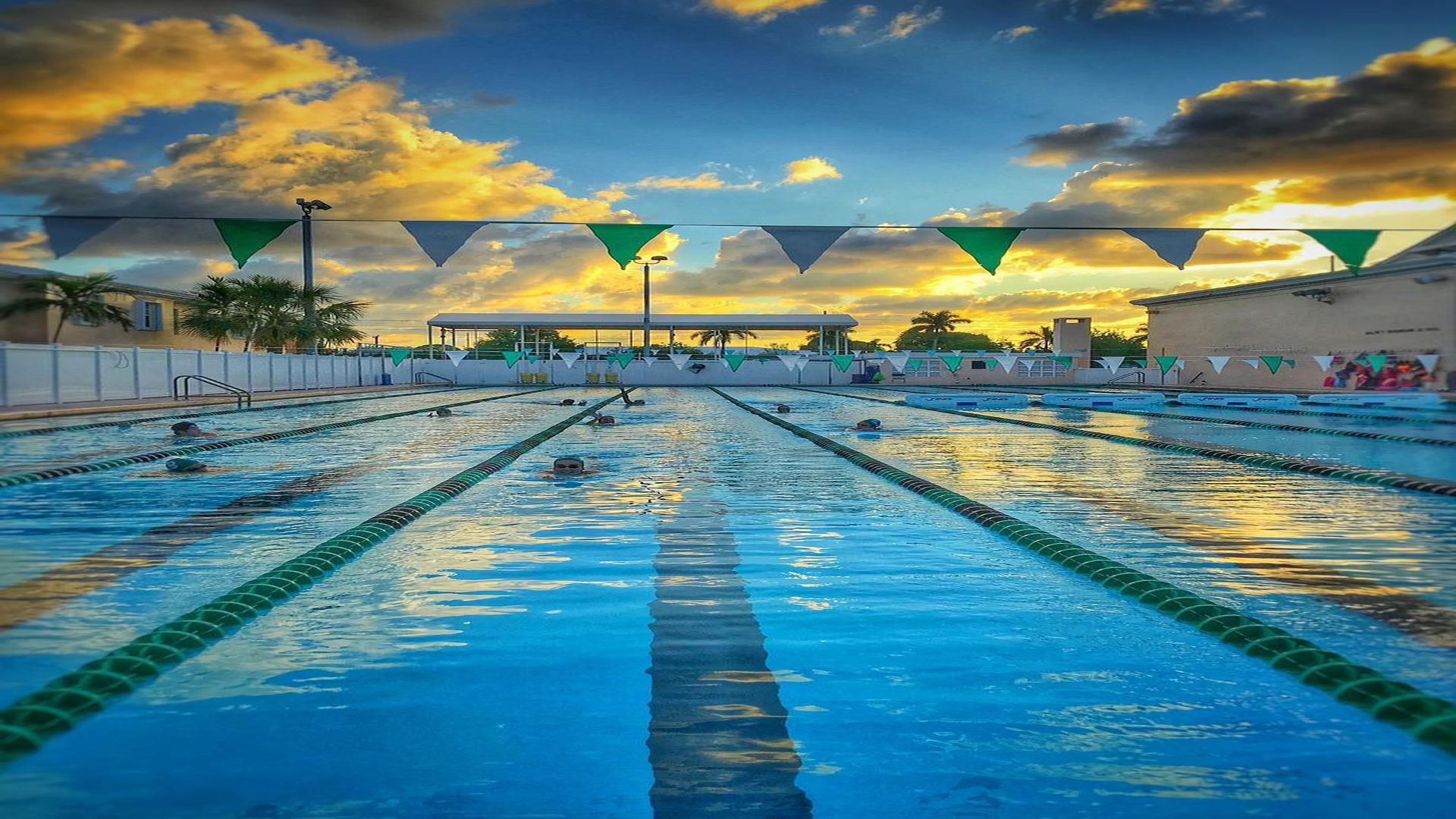 Stage de à natation à Pinecrest aux USA - Piscine extérieure découverte Olympique 50m 