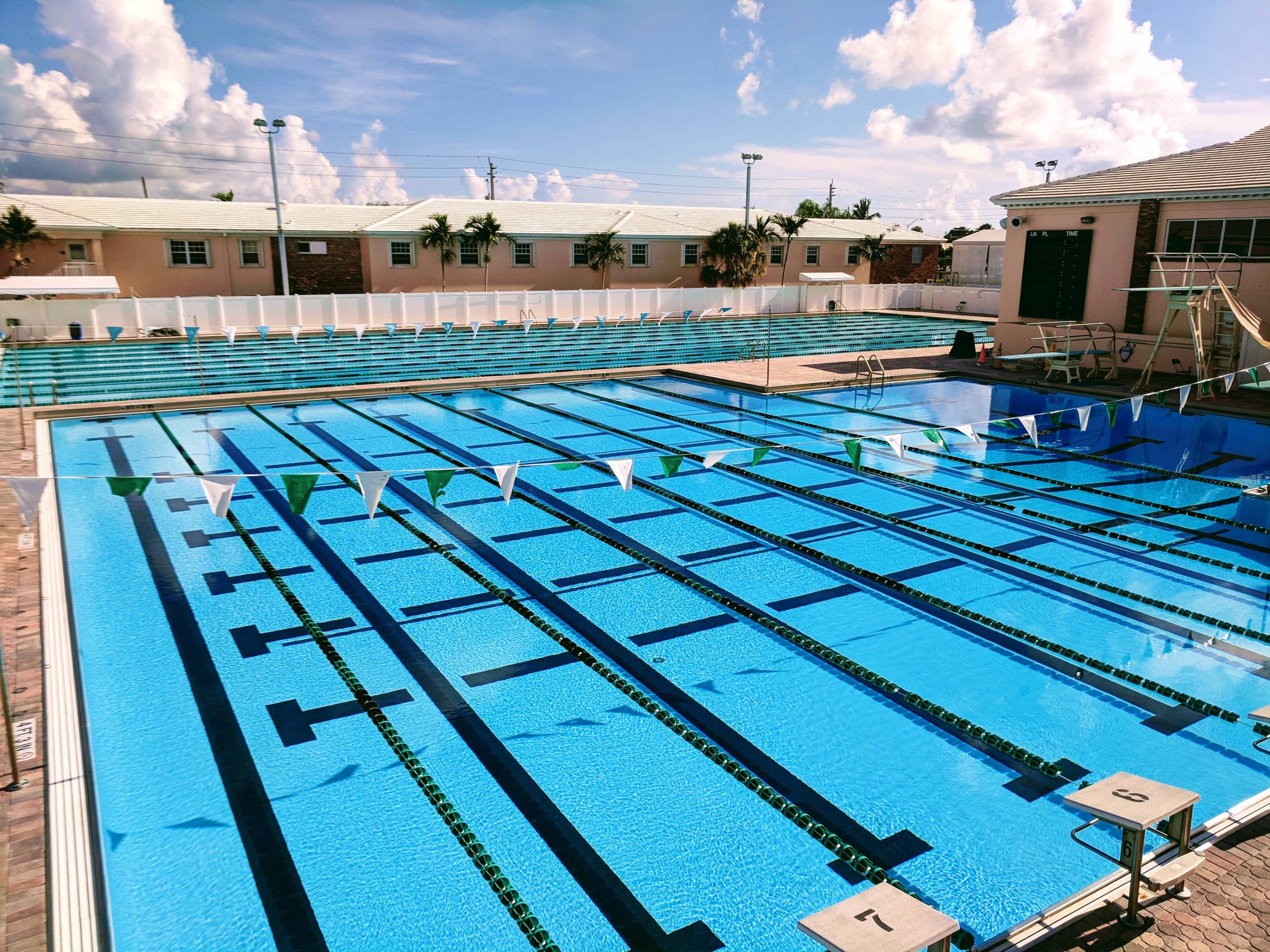 Stage de à natation à Pinecrest aux USA - Piscine extérieure découverte Olympique 50m 